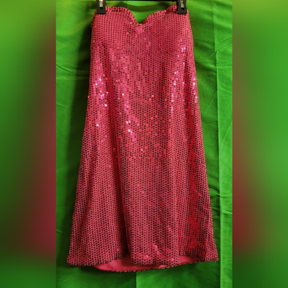 Pink Sequin A-Line Mini Dress for Cocktail